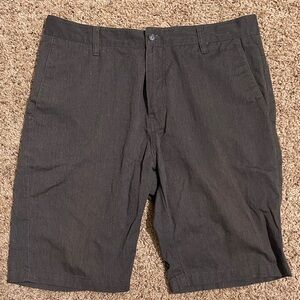 Volcom Men's Charcoal Flat Front Shorts